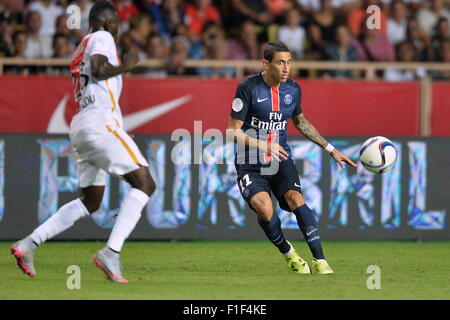 Monaco, France. 30th Aug, 2015. French League 1 football. Monaco versus Paris St Germain. Angel Di Maria (psg) © Action Plus Sports/Alamy Live News Stock Photo