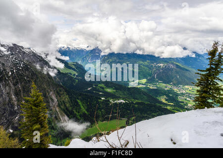 Views from Hitler's Eagle's Nest retreat, Kehlsteinhaus, Berchtesgarten Stock Photo