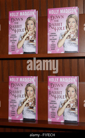 Holly Madison attends a signing for her new book "Down the Rabbit Hole