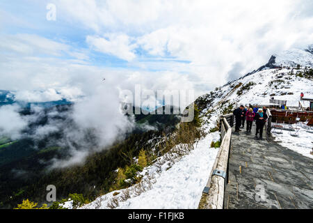 Views from Hitler's Eagle's Nest retreat, Kehlsteinhaus, Berchtesgarten Stock Photo