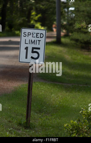 speed limit sign Stock Photo