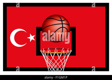 Turkish basket ball Stock Photo