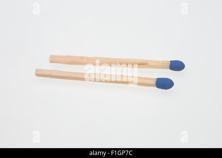 Matchstick, a match is a tool for starting a fire, matches made of small  wooden sticks or stiff paper, one end is coated with a material ignited by  fr Stock Photo 