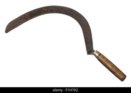 Cut out of an old sickle Stock Photo