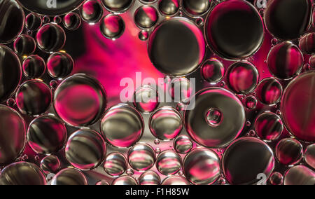 water bubbles abstract light illumination Stock Photo