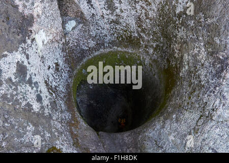 Pothole in  bedrock, Askola Finland Stock Photo