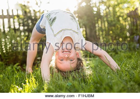 Girl bending over backwards Stock Photo: 28019623 - Alamy