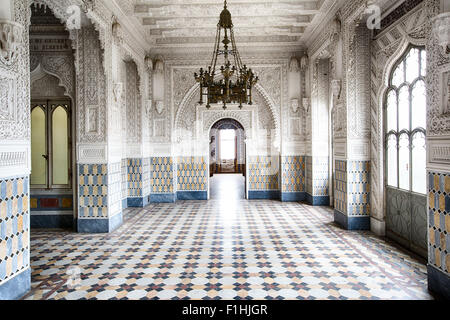 Moorish style palace interior, fairytale castle Stock Photo
