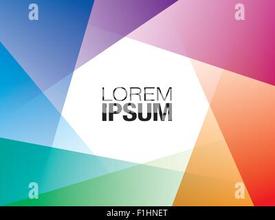 Colorful Tile Page. Vector slide background with copyspace. Stock Vector