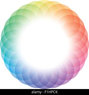 Color Wheel Frame Background. Vector Eps10. Stock Vector