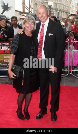 London, UK. 1st September, 2015. Sir Clive Woodward and Jayne Williams  attending the 'Building Jerusalem' World Premiere at Empire, Leicester Square in London, UK. Credit:  Stills Press/Alamy Live News Stock Photo