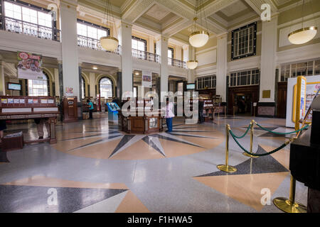 Interior view of the main public area of the GPO in O'Connell Street, Dublin, Ireland. Stock Photo