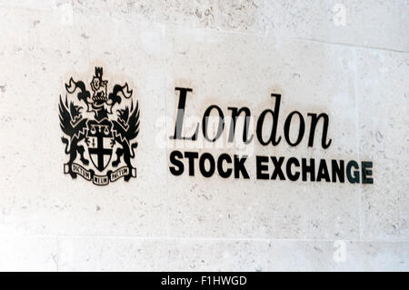 New London Stock Exchange Stock Photo