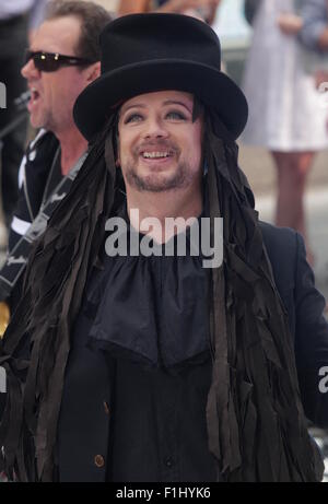 Boy George performs live on NBC Networks 'Today' show  Featuring: Boy George Where: New York, United States When: 02 Jul 2015 Stock Photo
