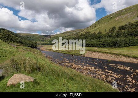 The River Swale at Muker in The Yorkshire dales Stock Photo