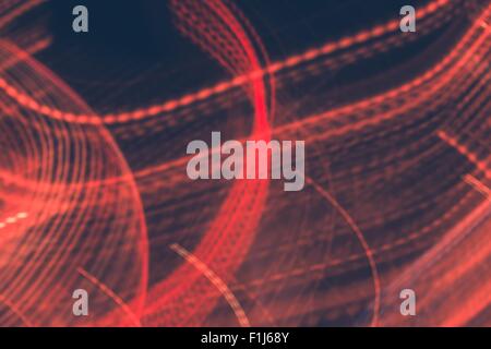 Abstract Motion Blur Red Lights Photo. Stock Photo