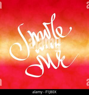 Smile with me Stock Vector