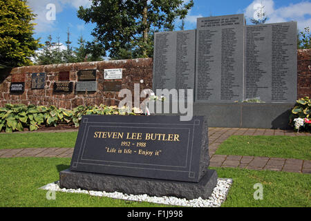 Lockerbie PanAm103 In Rememberance Memorial Steven Lee Butler - Life Is Life Enjoy It,Scotland Stock Photo