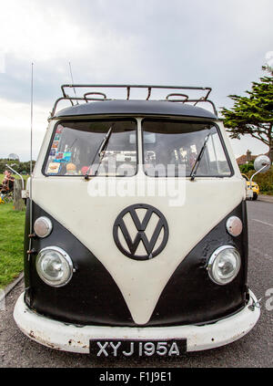 Classic 60's Split-Screen VW Camper Van UK Stock Photo