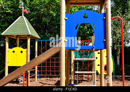 Children's playground at The Riverside Health & Rackets Club, Chiswick, Greater London, England, United Kingdom Stock Photo