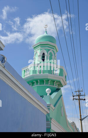Boorhaanol Mosque, Longmarket Street, Cape Malay Bo-Kaap, Cape Town, Western Cape Province, Republic of South Africa Stock Photo