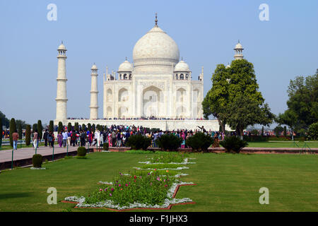 Taj Mahal Agra India World Wonder Stock Photo