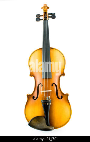 Old Violin isolated on white Stock Photo