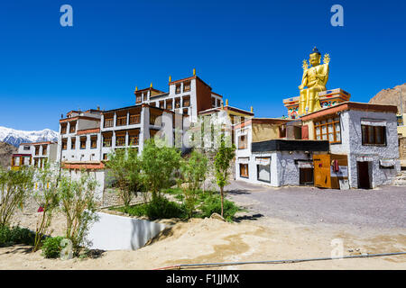 The Buildings of Likir Gompa monastery, Likir, Jammu and Kashmir, India Stock Photo