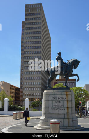 Louis Botha statue outside Houses of Parliament, Plein Street, Cape Town, Western Cape Province, Republic of South Africa Stock Photo