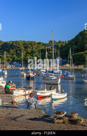 Lower Town Fishguard Pembrokeshire Wales Stock Photo