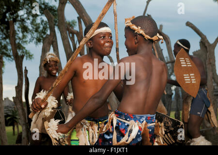 Shangaan dancers, Nyani Tribal Village Stock Photo - Alamy