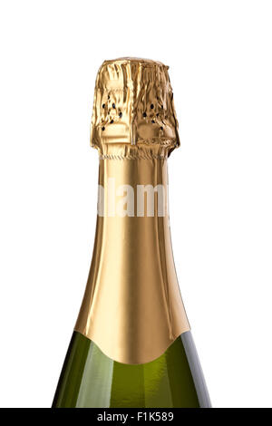Champagne bottle isolated on white background Stock Photo