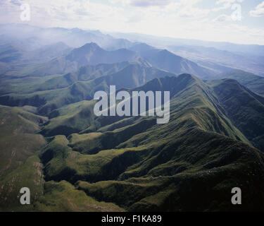 Aerial View of Tsitsikamma Mountains Western Cape, South Africa Stock Photo