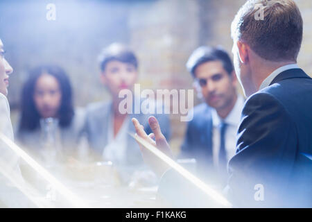 Business people talking in meeting Stock Photo