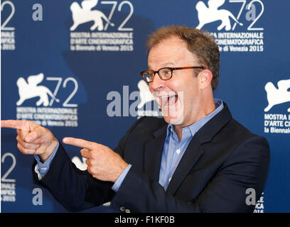 Venice, Italy. 3rd Sep, 2015. Thomas McCarthy attends a photocall for 'Spotlight' during the 72nd Venice Film Festival at Lido island in Venice, Italy, Sept. 3, 2015. Credit:  Ye Pingfan/Xinhua/Alamy Live News Stock Photo