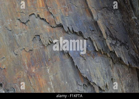 Slate in middle rhine valley Germany Stock Photo