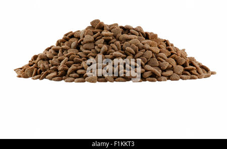 Moist Healthy Dog or cat food on a white background Stock Photo