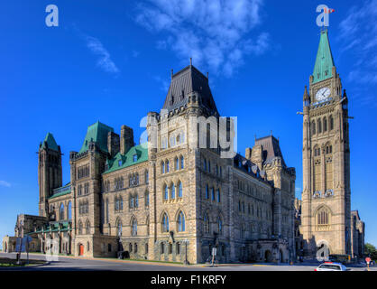 Center block of the Parliament Buildings, Ottawa, Canada Stock Photo