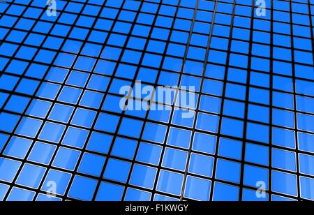 abstract 3d illustration of blue cubes background Stock Photo - Alamy