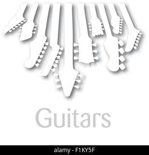vector pattern of guitars with musical notes Stock Vector Image & Art ...