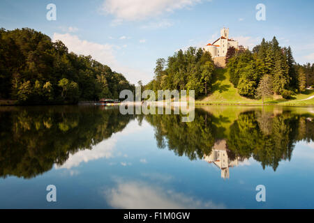 Trakoscan castle in summer, Zagorje, Croatia Stock Photo