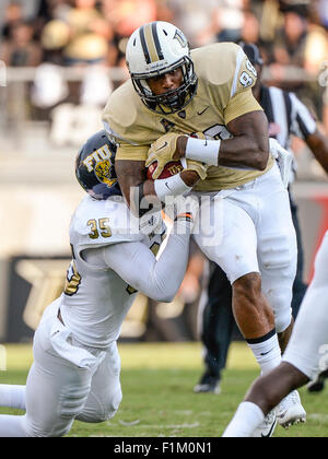 August 31, 2017 - Orlando, FL, U.S: FIU Panthers quarterback Alex McGough  (12) during half NCAA football game between FIU Golden Panthers and the UCF  Knights at Spectrum Stadium in Orlando, Fl.