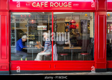 Restaurant chain Cafe Rouge in Salisbury Wiltshire United Kingdom Stock Photo