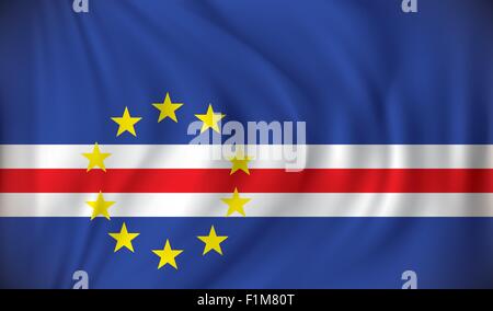 Flag of Cape Verde - vector illustration Stock Vector