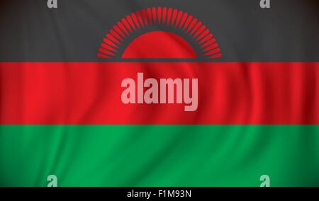 Flag of Malawi - vector illustration Stock Vector