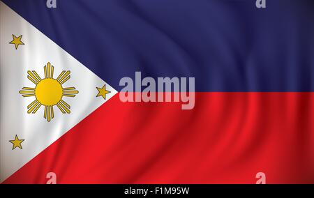 Flag of Philippines - vector illustration Stock Vector