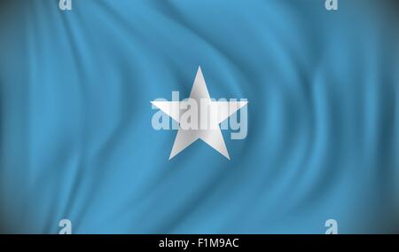 Flag of Somalia - vector illustration Stock Vector