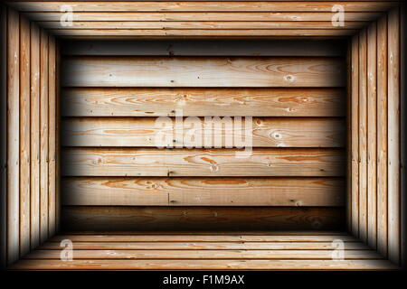 brown wood finished interior background ready for your design Stock Photo