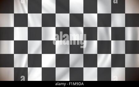 Checkered Race Flag - vector illustration Stock Vector