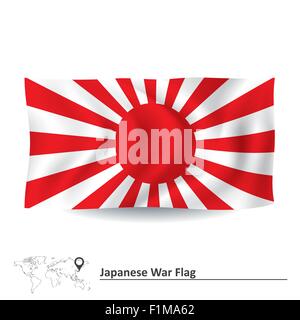 Flag of Japanese War - vector illustration Stock Vector
